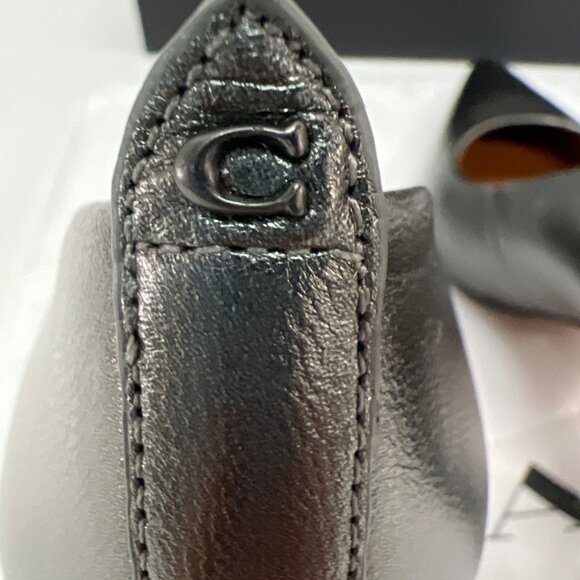 COACH Waverly 85mm SMTL Gunmetal Pumps in box - Picture 9 of 14